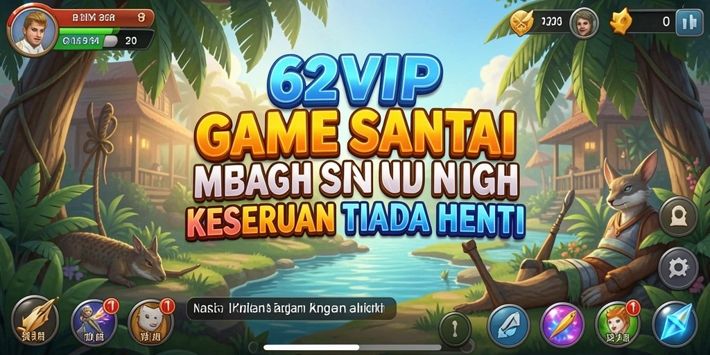 Tampilan gameplay 62VIP yang seru dan menghibur.