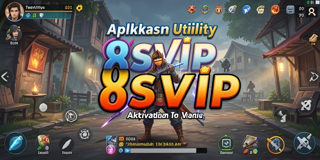 Tampilan menarik dari aplikasi Utility 8SVIP dengan berbagai fitur unggul.