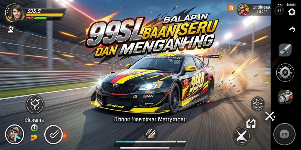 Tampilan menegangkan dari balapan seru dalam 99SL.