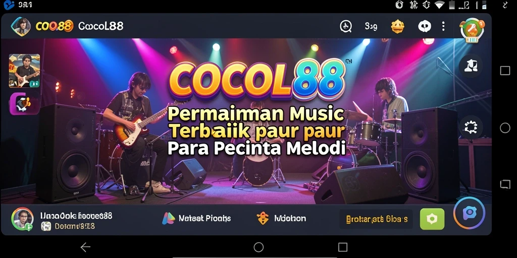 Tampilan menarik dari gameplay COCOL88 dengan berbagai fitur musik.