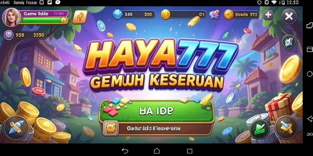 Screenshot HAYA777 menampilkan grafik permainan Idle yang menarik.