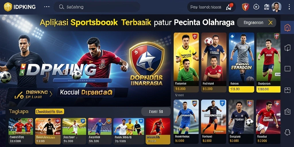 Screenshot gameplay menampilkan taruhan olahraga di aplikasi IDPKING.