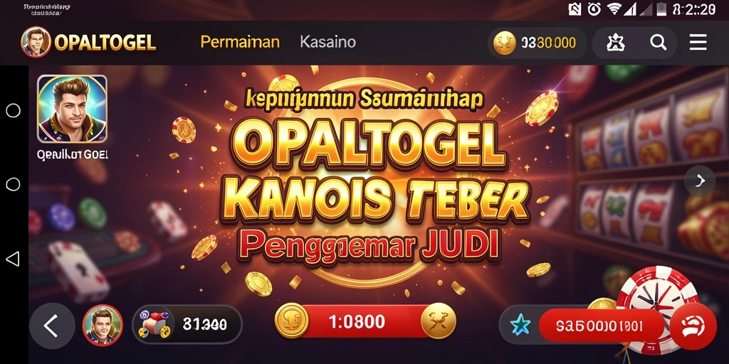 Menampilkan antarmuka permainan Kasino OPALTOGEL yang menarik dan mudah digunakan.