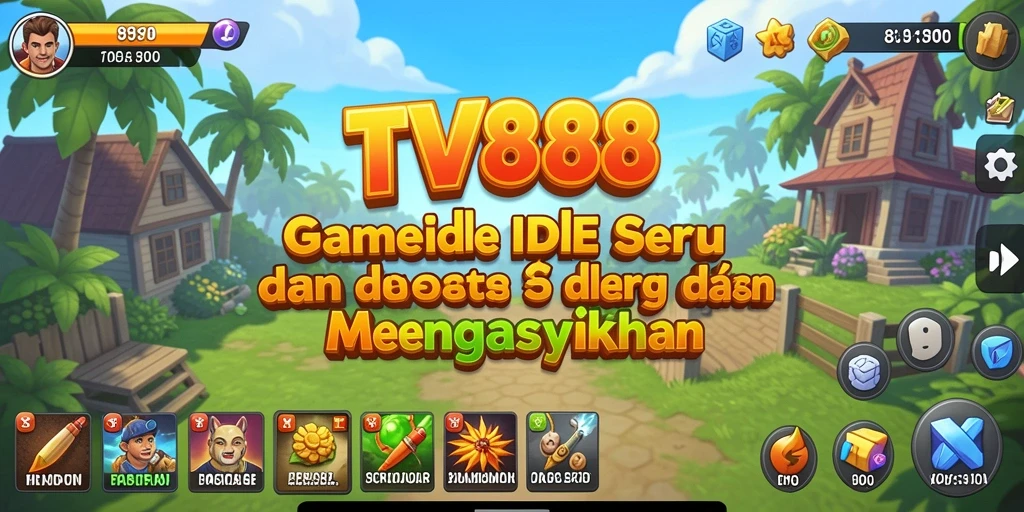 Screenshot gameplay TV888 yang menggambarkan keseruan bermain Idle.